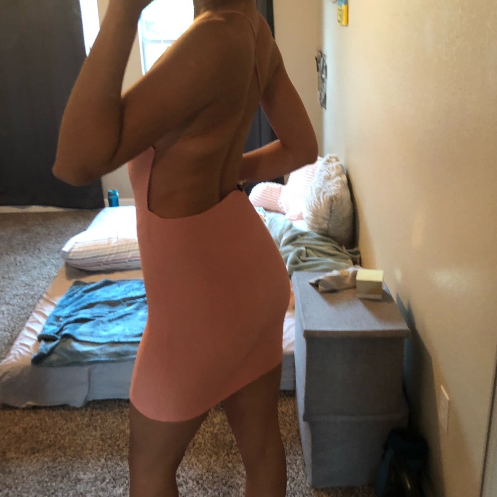 Revolve Designer Shell Bandage Rib Mini Dress - Picture 4 of 10